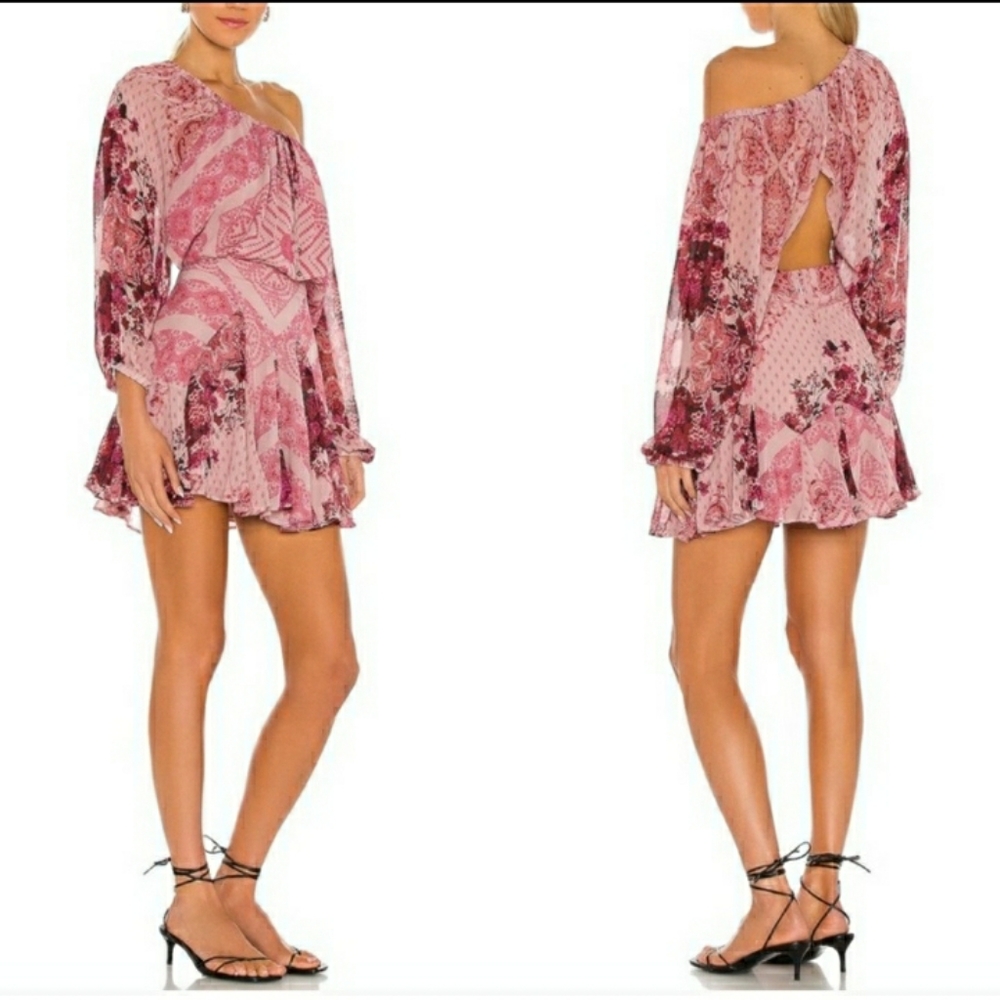 Free People seven wonders dusty rose dress S NWT